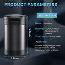 Car Ashtray with Lid Zinc Alloy Detachable Auto Ashtray with Led Blue light Mini Portable Ashtray Trash Can Fit for Most Vehicles Universal Interior Car Accessories (Gray)-3