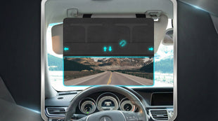 Car Visor Extender Sun Blocker Polarized Sunvisor Extension with Removable Magnetic PC Lens Anti Glare Car Visor Extended for Safe Driving Universal for SUV Family Automotive Black