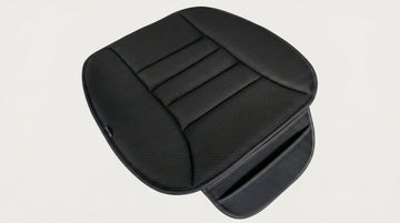 Premium Car Seat Cushion Driver Cushion with Comfort Memory Foam & Non-Slip Rubber Bottom Car Seat Pad Works with 95% of Vehicles and Office Chair or Home (4D Mesh - Black)