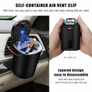 Car Ashtray Detachable Stainless Steel Smokeless Ash Tray with LED Blue Light Auto Ashtray with Lid Smell Proof Weed for Most Vehicles Universal Interior Car Accessories-7