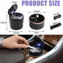 Car Ashtray with Lid Detachable Auto Ashtray with Led Light Portable Ashtray for Most Car Cup Holder and Air Vent Home Office Universal Interior Car Accessories (Rose Gold)-6