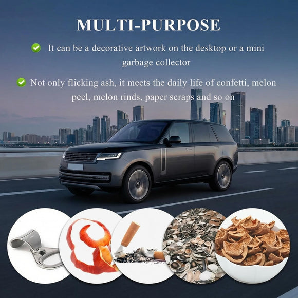 Bling Car Ashtray Rhinestones Auto Mini Car Ashtray Portable with Lid Smell Proof Smokeless Vehicle Cigarette Ashtray Ash for Women Universal Interior Car Accessories (Pink)