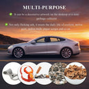 Bling Car Ashtray Rhinestones Auto Mini Car Ashtray Portable with Lid Smell Proof Smokeless Vehicle Cigarette Ashtray Ash for Women Universal Interior Car Accessories (White)-5