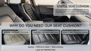 Car Seat Cushion Memory Foam Cushion for Car Seat Lumbar Support Pillow Seat Cushion for Full Back and Seat Ideal for Car Seat Driver Office Chair Wheelchair and Back Pain Relief (Black)-4