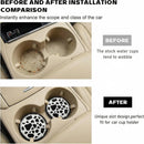 4 PCS Cow Print Car Cup Coaster 2.75 Inch Anti-Slip Auto Cup Holder Insert Coaster Anti Slip Bling Cup Mats with Flower Pattern Universal Interior Car Accessories (Cow Print)-2