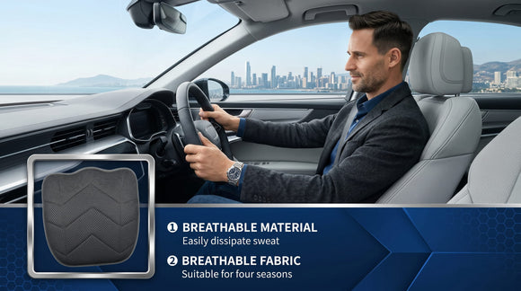 Car Seat Cushion for Driving Slip-Resistant 3D Foam Mesh Office Chair Cushion to Relief Sciatica & Back Coccyx Tailbone Pain (1)