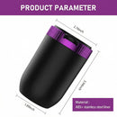 1 PC Car Ashtray 2.75 x 1.88 x 3.93 Seals Out Smoke Odors and Keeps Air Fresh Ashtray with Lid Detachable Cleanable One-handed Operation Storage Bin with LED Universal for Cars (Purple)-7