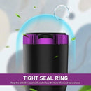 1 PC Car Ashtray 2.75 x 1.88 x 3.93 Seals Out Smoke Odors and Keeps Air Fresh Ashtray with Lid Detachable Cleanable One-handed Operation Storage Bin with LED Universal for Cars (Purple)-4