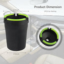 Smokeless Ashtray Portable Car Ashtrays for Cup Holder Smell Proof Multifunctional Ashtray with Lid Smell Proof for Ccar Truck SUV Keep Car Interior Accessories Tidy (Black)-3