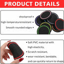 4PCS Car Cup Holder Coasters Dustproof Automotive Interior Accessories Mat 2.75 Inch Non-Slip Insert Water Bottle Holder Pads Universal for Vehicles Trucks RVs and More (Black/Red)-4