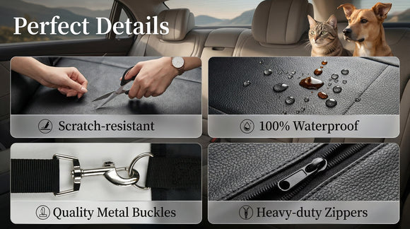 Back Seat Extender for Dogs Waterproof Dog Car Seat Cover for Back Seat with Hard Bottom 2025 Upgraded Material Anti Scratch Safer Easy to Use and Clean Holds 400lbs