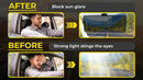 Sun Visor Extender for Car Universal Sun Visor for Car Easy to Install UV400 Anti-Glare Protects from Glare/UV Ray/Stray Light/Snow Blindness for Safe Driving Clip on/Adjustable Angle-8