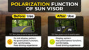 Sun Visor Extender for Car Universal Sun Visor for Car Easy to Install UV400 Anti-Glare Protects from Glare/UV Ray/Stray Light/Snow Blindness for Safe Driving Clip on/Adjustable Angle-3