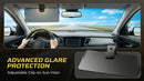 Sun Visor Extender for Car Universal Sun Visor for Car Easy to Install UV400 Anti-Glare Protects from Glare/UV Ray/Stray Light/Snow Blindness for Safe Driving Clip on/Adjustable Angle-2
