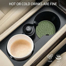 Car Coasters for Cup Holders [4 Pack] - 2.75In Silicone Auto Mug Mats - Universal Non-Slip Recessed Car Interior AccessoriesOlive Green-4