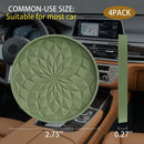Car Coasters for Cup Holders [4 Pack] - 2.75In Silicone Auto Mug Mats - Universal Non-Slip Recessed Car Interior AccessoriesOlive Green-3