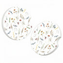 Cute Small Flower Ceramic Cup Holders - Pack of 2 Keep Cup Holders Clean and Dry Drink Cup Car Holder Coasters with A Finger Notch-5