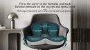 Seat Cushion for Truck Driver Memory Foam Truck Seat Cushion with Adjustable Strap Ergonomic Back Support & Sciatica Relief for Long Drives Semi Truck Accessories Dark Gray-6