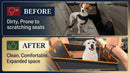 Dog Car Seat for Large Dogs Back Seat Extender for Dogs Foldable Pet Car Seat with Waterproof Oxford Fabric and Non-Slip Bottom All-Around Protection and Strong Support-5