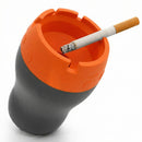 Car Silicone Ashtray Auto Ash Tray Smokeless Drop-Proof & Unbreakable Anti-Ash Splash Vehicle Cigarette Ashtray for Home Outside Office Car Accessories(Orange)-3