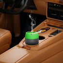 Car Silicone Ashtray Auto Ash Tray Smokeless Drop-Proof & Unbreakable Anti-Ash Splash Vehicle Cigarette Ashtray for Home Outside Office Car Accessories (Green)-1