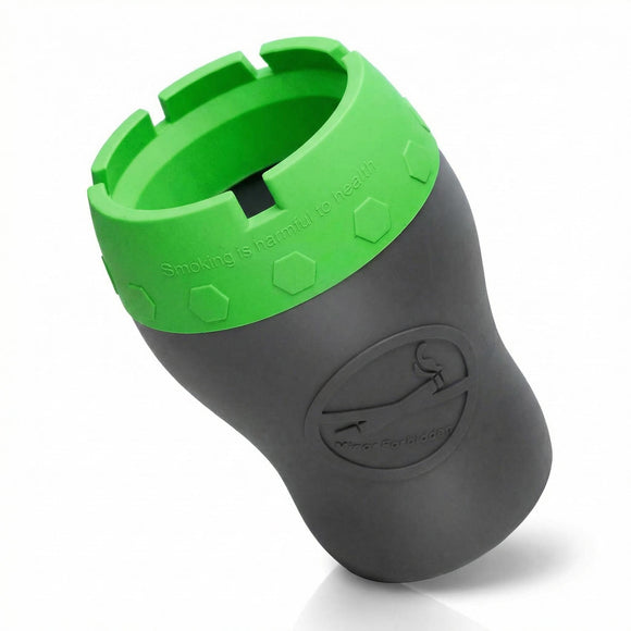 Car Silicone Ashtray Auto Ash Tray Smokeless Drop-Proof & Unbreakable Anti-Ash Splash Vehicle Cigarette Ashtray for Home Outside Office Car Accessories (Green)
