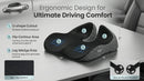 Gel Wedge Car Seat Cushion for Driving Relieves Tailbone Pain Composite Gel Memory Foam for Cool & Support Comfort Ergonomic Car Seat Pillow Elevated Back for Wider Vision Anti-Slip Design-7
