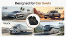 Gel Wedge Car Seat Cushion for Driving Relieves Tailbone Pain Composite Gel Memory Foam for Cool & Support Comfort Ergonomic Car Seat Pillow Elevated Back for Wider Vision Anti-Slip Design-5
