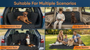 Waterproof Dog Car Seat Cover for Back Seat - Durable Scratch Proof Pet Hammock with Nonslip Design & Storage Pockets Fits Cars SUVs Trucks- S Black-7