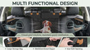 Dog Back Seat Cover Waterproof Scratch Proof Nonslip Dog Hammock for Car Car Seat Cover for Back Seat with Sanitary Pad Mesh & Pocket for Cars SUVs and Trucks - S Black/Orange-6