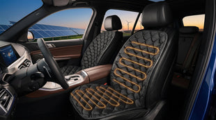 Driver Or Passenger Car Seat Cushion for Full Back and Seat-Black