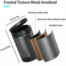 Car Ashtray Ash Tray with Lid Smell Proof Detachable Stainless Steel Cup Holder Ashtray with LED Auto Light for Most Car Office Home (Grey)-3
