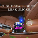 Car Ashtray with Lid Detachable Stainless Steel Ash Tray with LED Blue Light Portable Mini Vehicle Cup Holder Trash Can Smell Proof Ashtray Cup Universal Car Accessories (Purple)-6