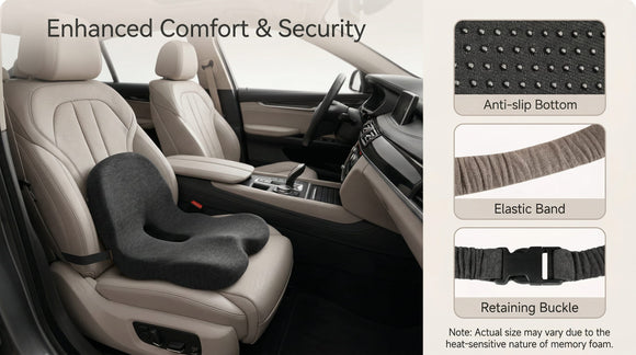 Trucker seat Cushions for Long Sitting semi Truck seat Cushion with Lumbar Support Truck seat Cushion for Back Pain and Supporting The HIPS Trucker Essentials