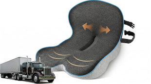 Trucker seat Cushions for Long Sitting semi Truck seat Cushion with Lumbar Support Truck seat Cushion for Back Pain and Supporting The HIPS Trucker Essentials (YTZD0001 Average Size)