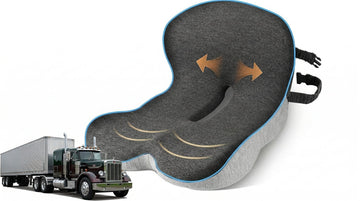 Trucker seat Cushions for Long Sitting semi Truck seat Cushion with Lumbar Support Truck seat Cushion for Back Pain and Supporting The HIPS Trucker Essentials (YTZD0001 Average Size)