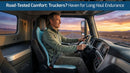Trucker seat Cushions for Long Sitting semi Truck seat Cushion with Lumbar Support Truck seat Cushion for Back Pain and Supporting The HIPS Trucker Essentials (YTZD0001 Average Size)-5