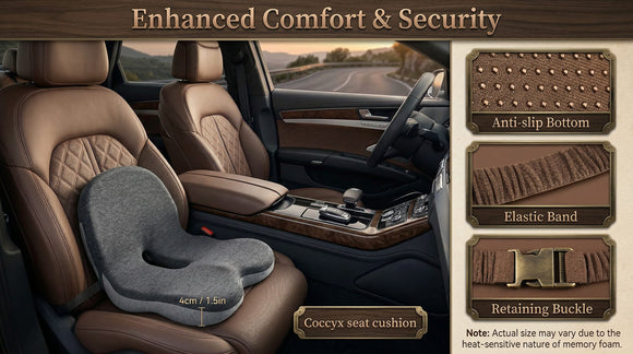Trucker seat Cushions for Long Sitting semi Truck seat Cushion with Lumbar Support Truck seat Cushion for Back Pain and Supporting The HIPS Trucker Essentials (YTZD0001 Average Size)