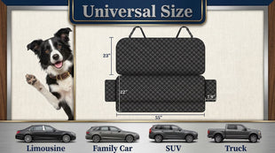Car Seat Cover for Dogs Non-Slip Rear Waterproof Car Bench Seat Cover for Back Seat Dog Car Seat Cover for Trucks SUVs Most Cars (Bench)