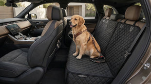 Car Seat Cover for Dogs Non-Slip Rear Waterproof Car Bench Seat Cover for Back Seat Dog Car Seat Cover for Trucks SUVs Most Cars (Bench)