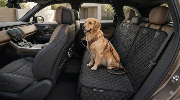 Car Seat Cover for Dogs Non-Slip Rear Waterproof Car Bench Seat Cover for Back Seat Dog Car Seat Cover for Trucks SUVs Most Cars (Bench)