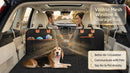 Back Seat Extender for Dogs - Extra 40% Space Dog Car Seat Cover Hard Bottom Holds 400lbs Waterproof Dog Hammock & Car Seat Cover with Mesh Window Perfect Travel Bed for Cars SUVs-5