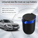 Car Ashtray with Lid Detachable Stainless Smokeless Auto Ashtray with LED Blue Light Portable Mini Trash Can for Cup Holder Universal Vehicle Interior Accessories (Blue)-5