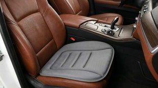 Car Seat Cushion Memory Foam Car Seat Cushion Anti Slip Rubber Bottom Car Seat Cushions for Driving Suitable for Car and Office Chairs (Grey)