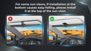Sun Visor Extender for Cars Polarized Car Visor Extender Sun Blocker UV400 Adjustable Visor Extension Clip on Sun Visor for Car Universal Glare UV Protector-8