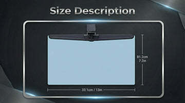 Sun Visor Extender for Cars Polarized Car Visor Extender Sun Blocker UV400 Adjustable Visor Extension Clip on Sun Visor for Car Universal Glare UV Protector - 0