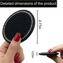 Bling Car Cup Coaster 2.75 Inch Anti Slip Shockproof Embedded Drink Mat Dustproof Automotive Interior Accessories Mat Universal for Vehicles Trucks RVs and More (Black 4 PCS)-3
