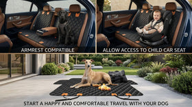 Dog Car Seat Cover for Back Seat - Waterproof and Scratchproof Back Seat Cover for Dogs Nonslip Car Seat Cover for Dogs Fits for Cars and SUVs - 0