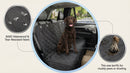 Back Seat Cover 60/40 Split Bench for Cars Trucks SUVs - Waterproof Easy Cleanup Car Seat Protector Great for Messy Kids and Drooling Pet Dogs(Black)-1