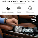 Car Ashtray with Lid Stainless Steel Durable Smokeless Smell Proof Ash Tray for Car Cup Detachable Portable Windproof Extinguished Butt Bucket Ash Tray for Vehicle Home Office (Silver Large)-5